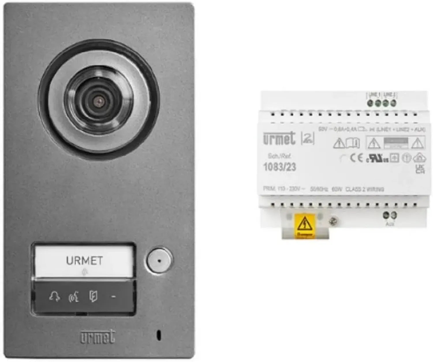 Kit domotique unifamilial Mikra2 avec alimentation 2Voice par URMET