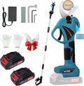 Sécateur Électrique Télescopique Sans Fil 45mm avec 2 Batteries 21V/2000mAh, Lame SK7 pour Vigne, Oliviers et Haies