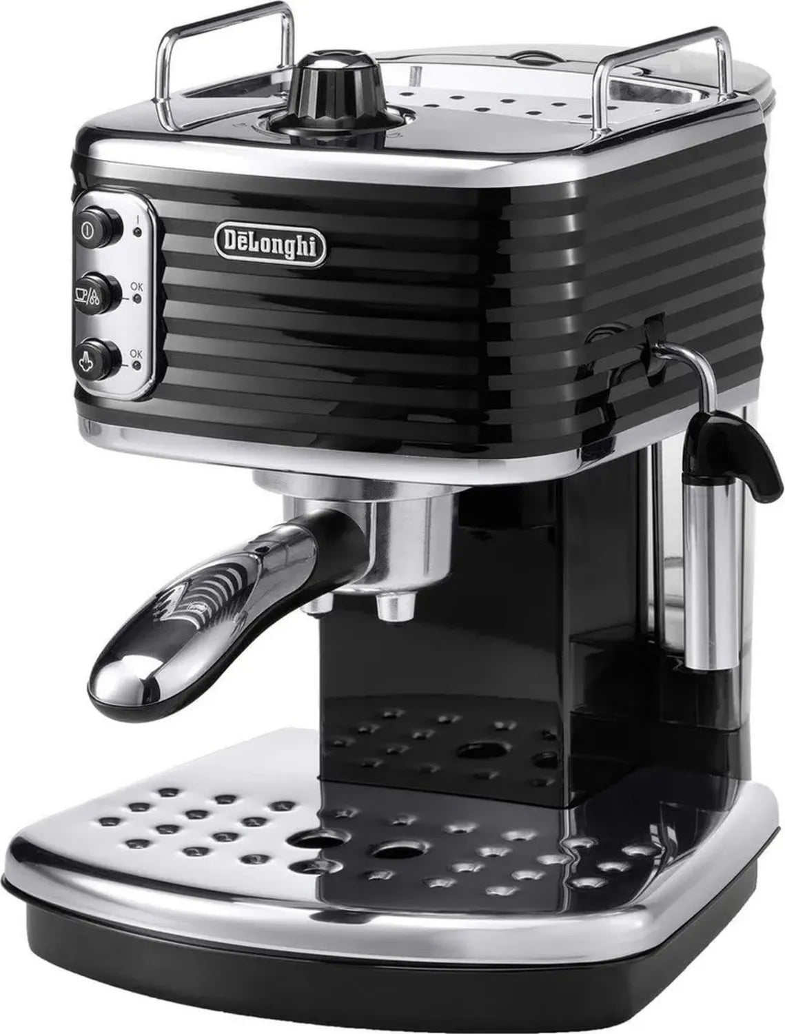 Machine à Expresso Delonghi Scultura, 1100 W, Noir élégant