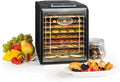 KLARSTEIN Déshydrateur Alimentaire Fruit Jerky - Machine de Séchage avec Température Réglable, Minuteur et Écran LCD, 9 Plateaux Amovibles, Noir