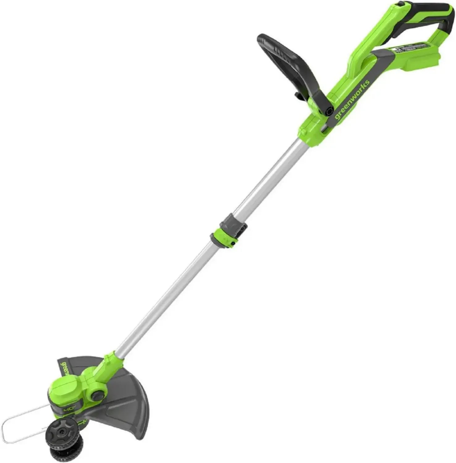 Taille-bordures Sans Fil 40V Greenworks, Largeur de Coupe 33 cm, Pour Jardins Moyens, Alimentation Automatique, Sans Batterie ni Chargeur