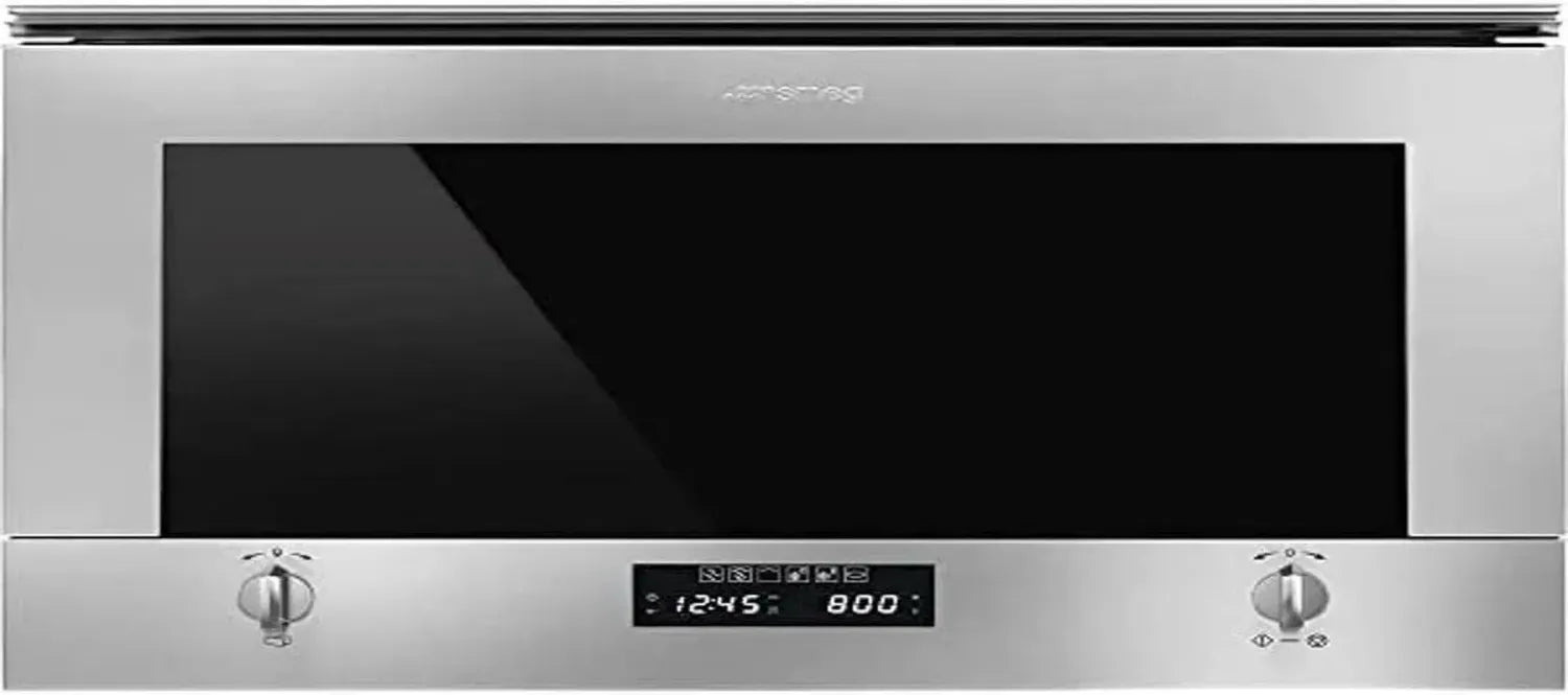SMEG Micro-ondes Grill Encastrable, 22L, Pour Meuble Haut