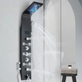 Système de Douche Noir LED Hydromassant avec 6 Fonctions et Douchette