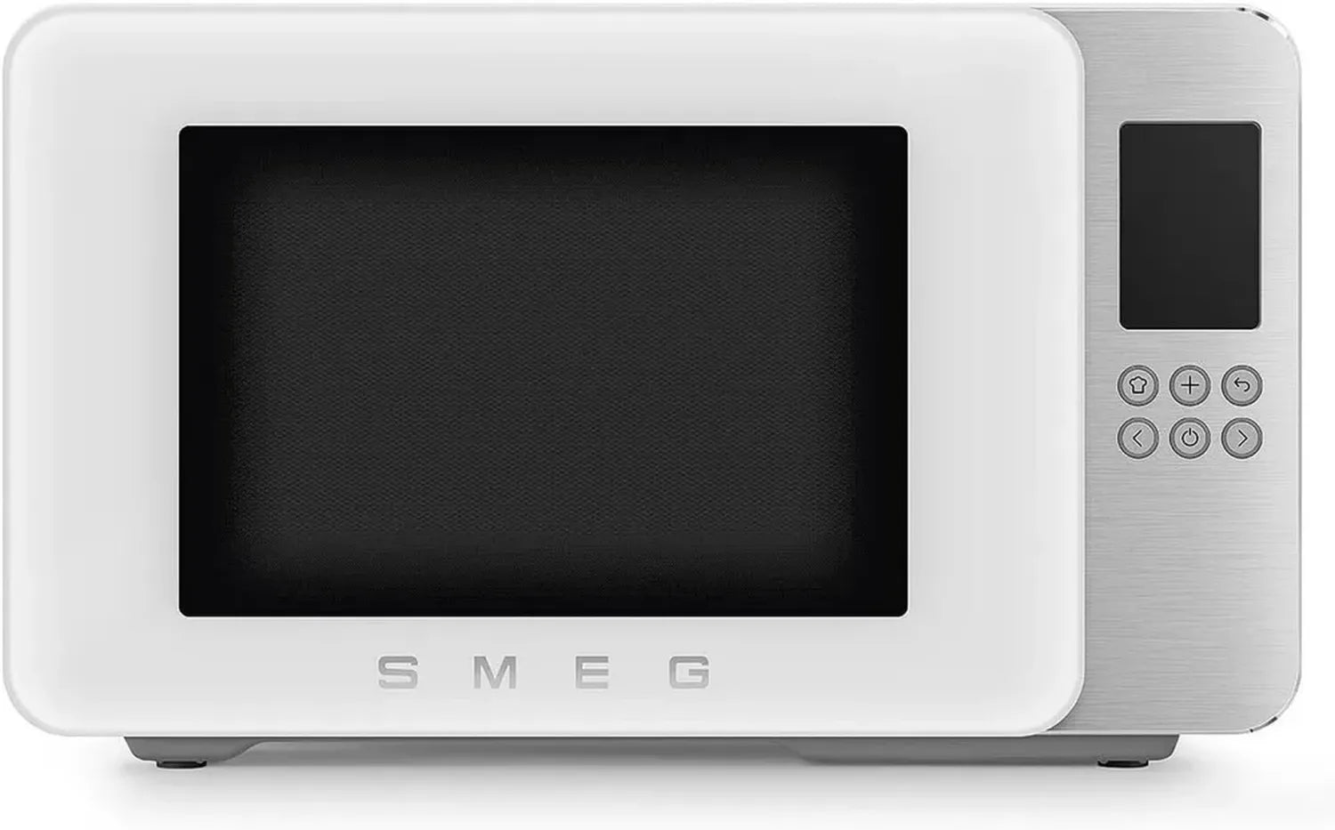 Micro-ondes Smeg Blanc Mat, Grill Intégré, Technologie Inverter, 18 Programmes Auto