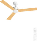 Ventilateur de Plafond Moderne LED avec Télécommande, 132 cm, 6 Vitesses, Réversible