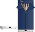 Sèche-Linge Électrique Portable 1500 W avec Télécommande et Rangement