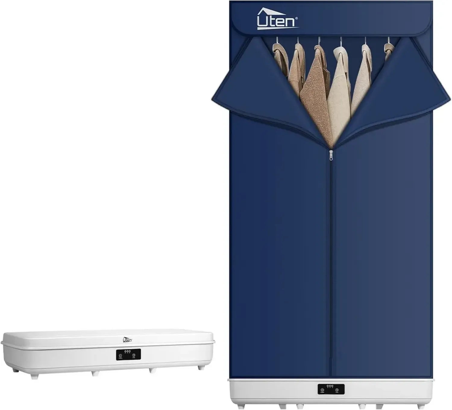 Sèche-Linge Électrique Portable 1500 W avec Télécommande et Rangement