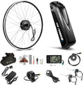 Kit de Conversion Vélo Électrique 36V YOSE POWER pour Roues 26'' à 28'' avec Moteur Arrière et Batterie Intégrée