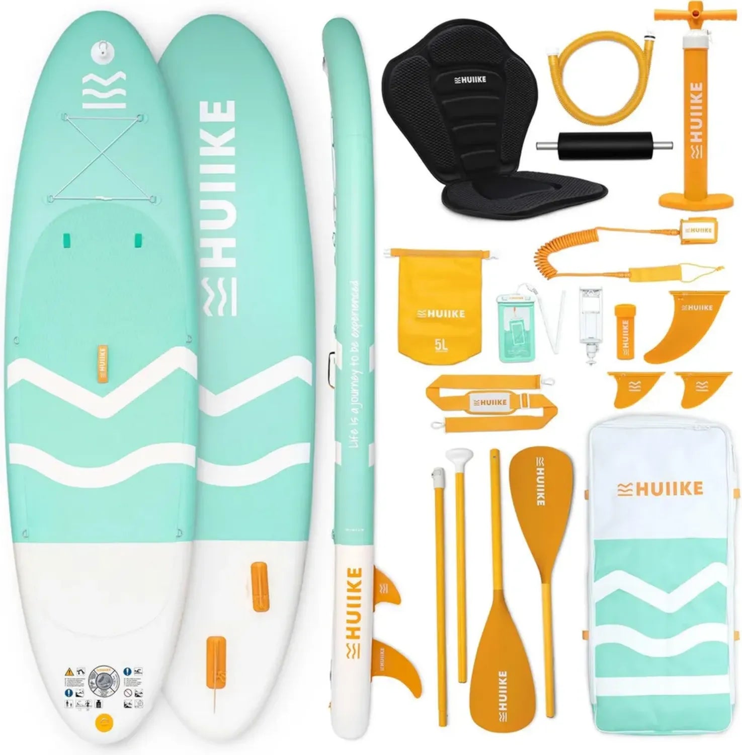 Planche de Paddle Gonflable pour Adultes - Inclus Pagaie, Ailerons, Pompe. Haute Stabilité et Résistance, 305 x 84 x 15 cm, Supporte jusqu'à 130 kg