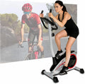 Vélo d'Appartement Christopeit Sport AL 1 - Argent, 8 Niveaux, Charge Max 150 kg, Système de Frein Magnétique 9 kg, Écran LCD