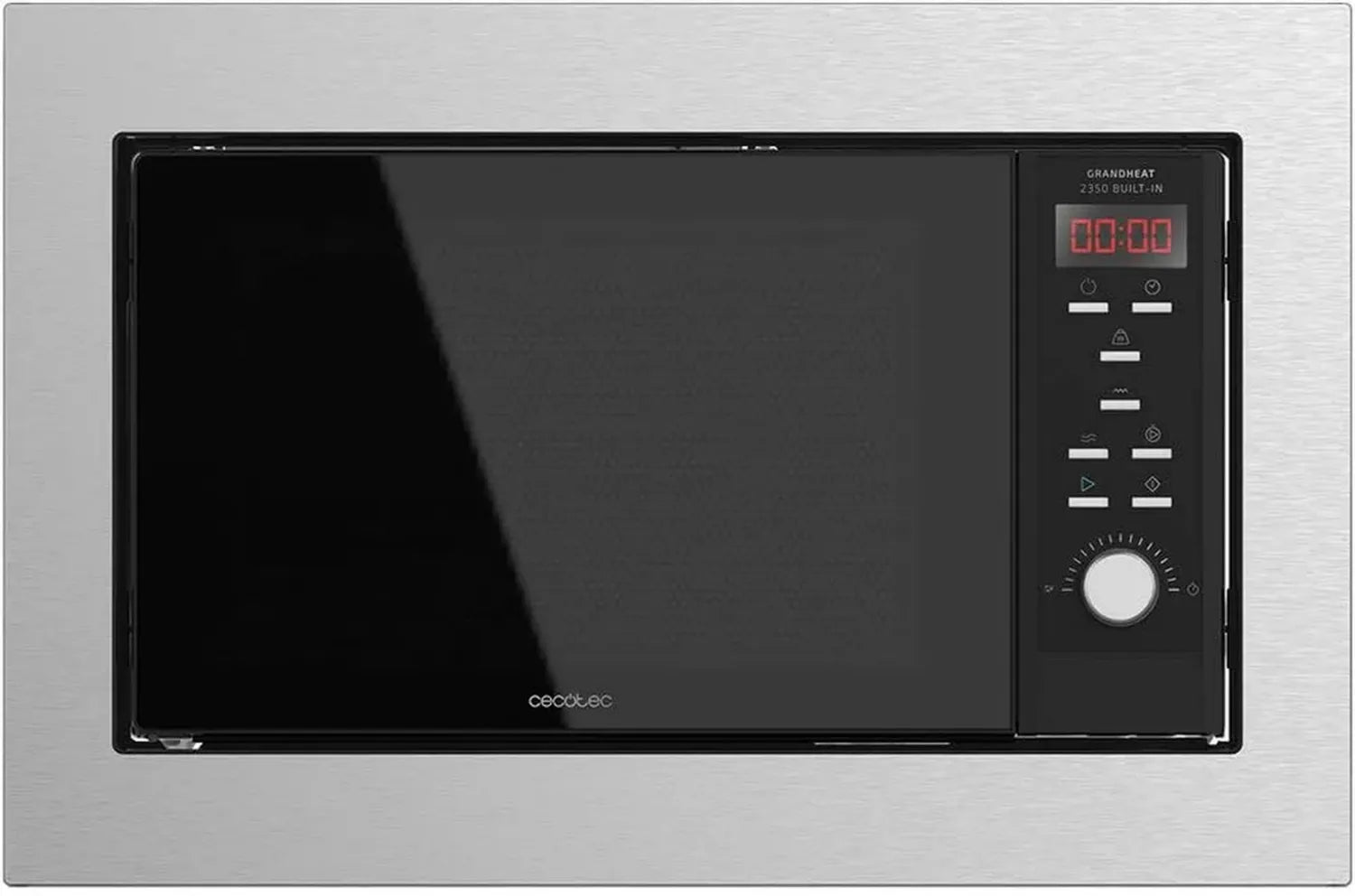 Four à Micro-ondes Intégré Cecotec GrandHeat 2350, 23L, 900W, avec Grill et Fonctions Rapides, Noir