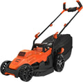 Tondeuse à Gazon Electrique BLACK+DECKER 1400W, Largeur 34 cm, 6 Réglages de Hauteur, Pour Jardins 300-400 m²