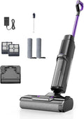 Aspirateur Balai Sans Fil W15, Ultra-Silencieux 65dB, Auto-Propulsé, Autonomie de 45 Min, Parfait pour Poils d'Animaux et Sols Durs