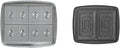 Lagrange Plaques à Gaufrettes Antiadhésives pour Gaufrier Super 2, Lot de 2, Noir