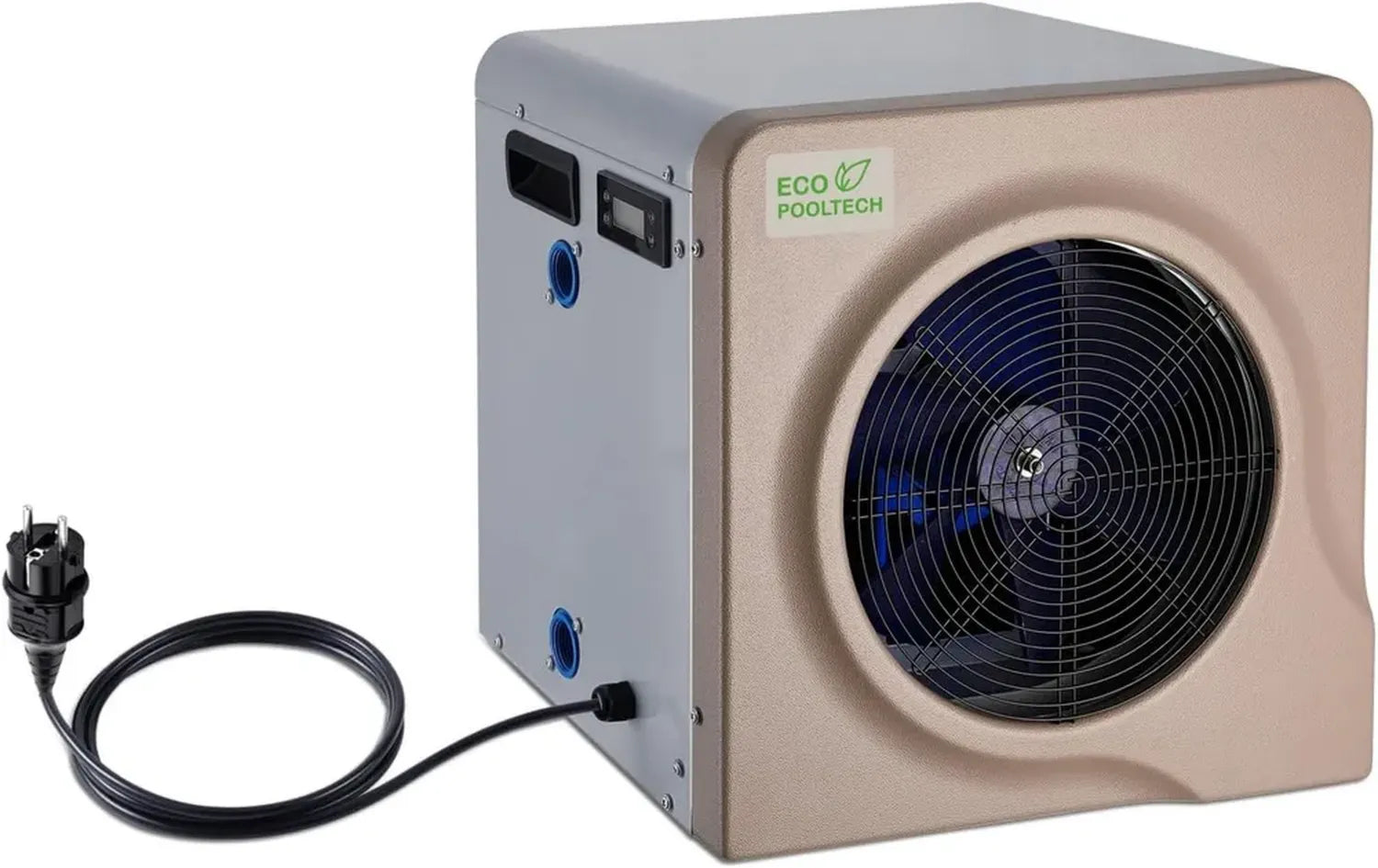 Pompe à Chaleur pour Piscine Hors Sol - Efficace jusqu'à 40 000 L, 5,4 KW, Couleur Marron