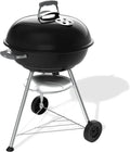 Weber Barbecue à Charbon Compact 57 cm, Résistant à la Chaleur et à la Corrosion, Noir