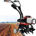 Motobineuse à essence, moteur 4 temps 55cc avec lames en acier, largeur 40 cm, profondeur 20 cm