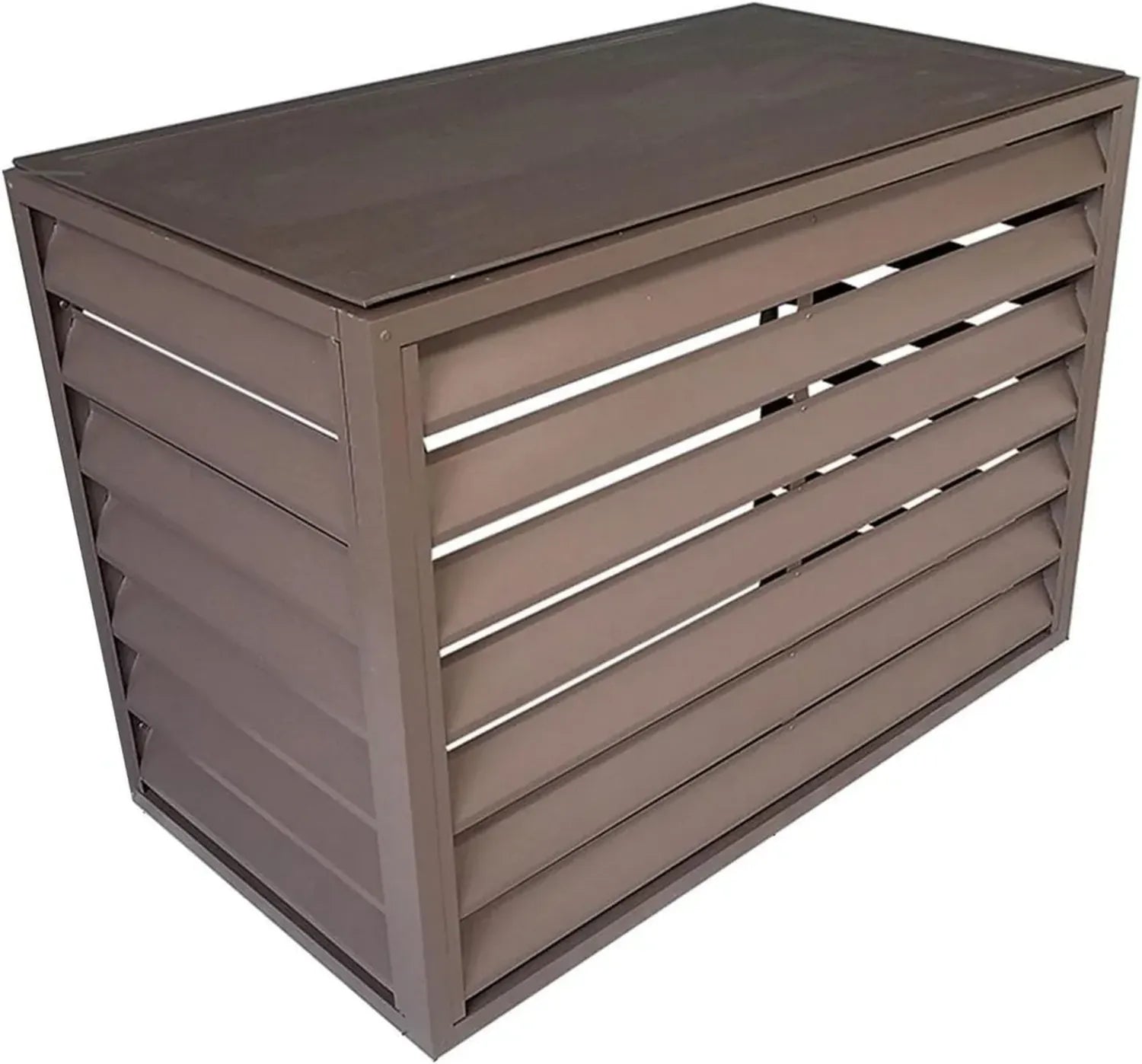 Cache en aluminium pour climatiseur extérieur, protection décorative pour unité extérieure