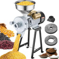 Moulin Électrique Multifonction 3000 W en Acier Inoxydable, Broyeur Réglable pour Grains et Épices