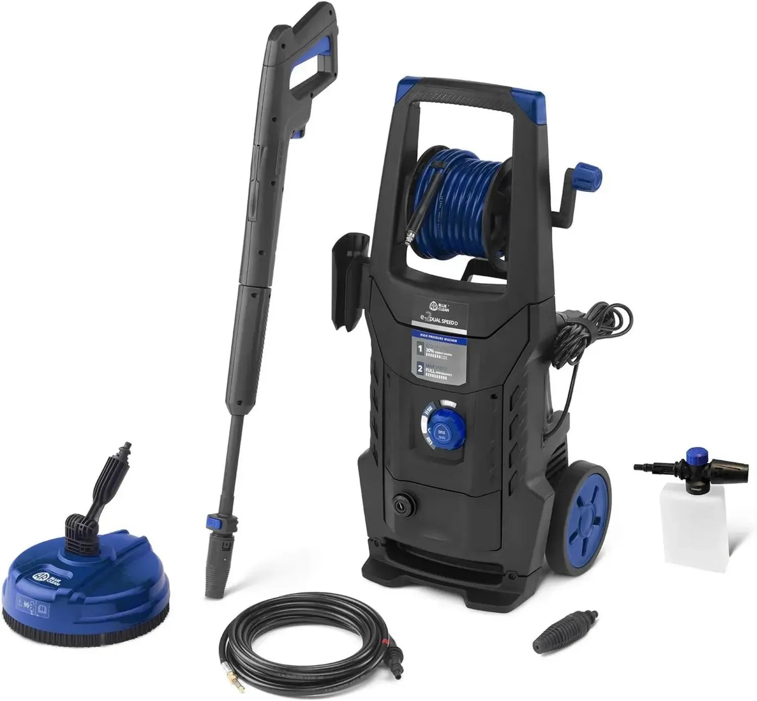 Nettoyeur Haute Pression AR Blue Clean e-2DUALSPEED D avec Accessoires Complètes (2200 W, 160 bar)