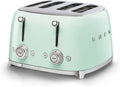 Grille-pain Smeg 4 Tranches Vert Pastel, 2000W, Multifonctions avec Ramasse-Miettes