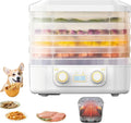 Déshydrateur alimentaire compact, 3 ou 5 plateaux amovibles, contrôle de température 35-75°C, minuterie jusqu'à 48h, circulation d'air chaud