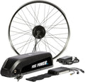 Ensemble de Conversion Vélo Électrique 26' 36V 350W avec Roue Arrière et Batterie 36V 13Ah, Écran LCD et Capteur de Vitesse