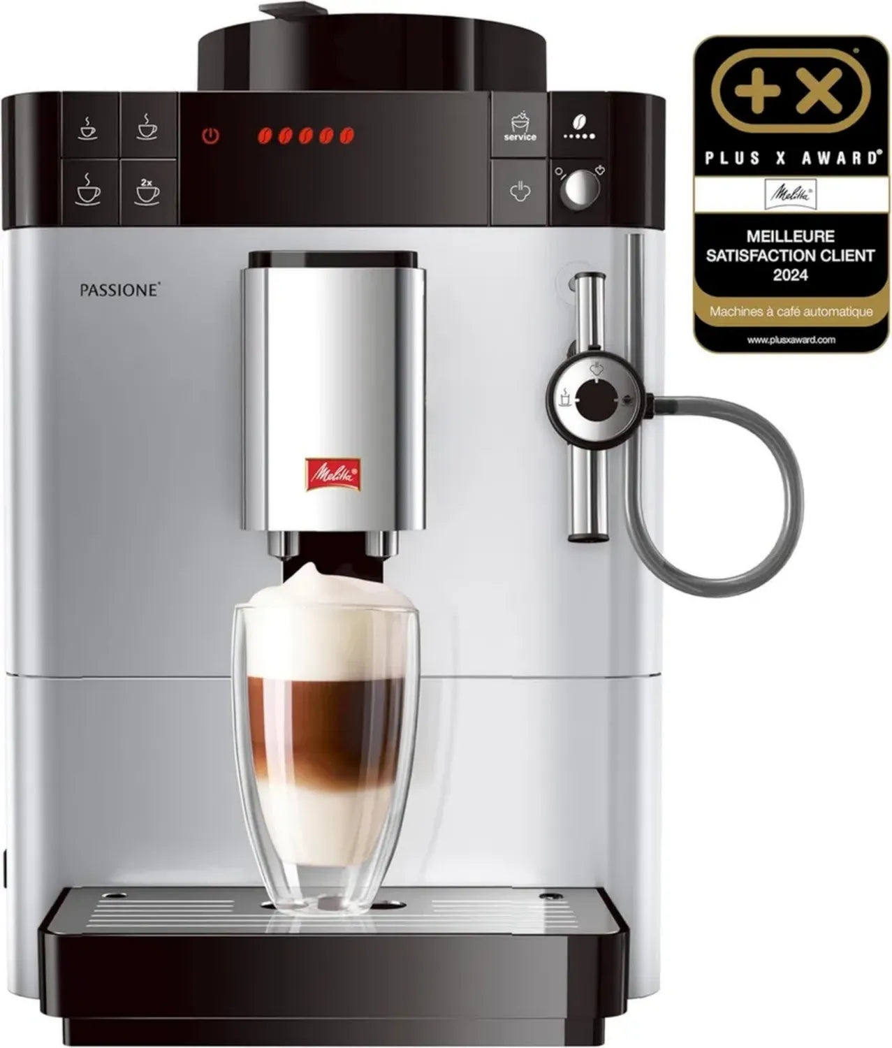 Machine à Café Automatique Melitta Passione avec Broyeur et Cappuccinatore, 1450W