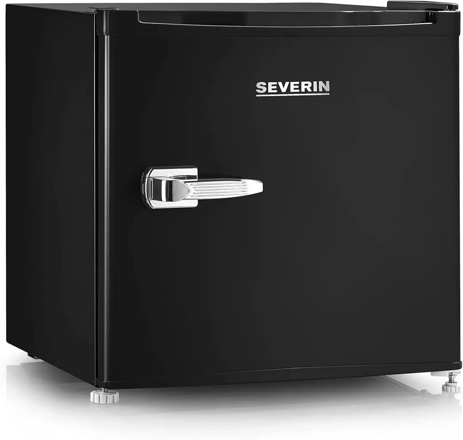 Mini Réfrigérateur Severin 31L, Congélateur Amovible, Écoénergétique Classe E, Style Rétro, Noir