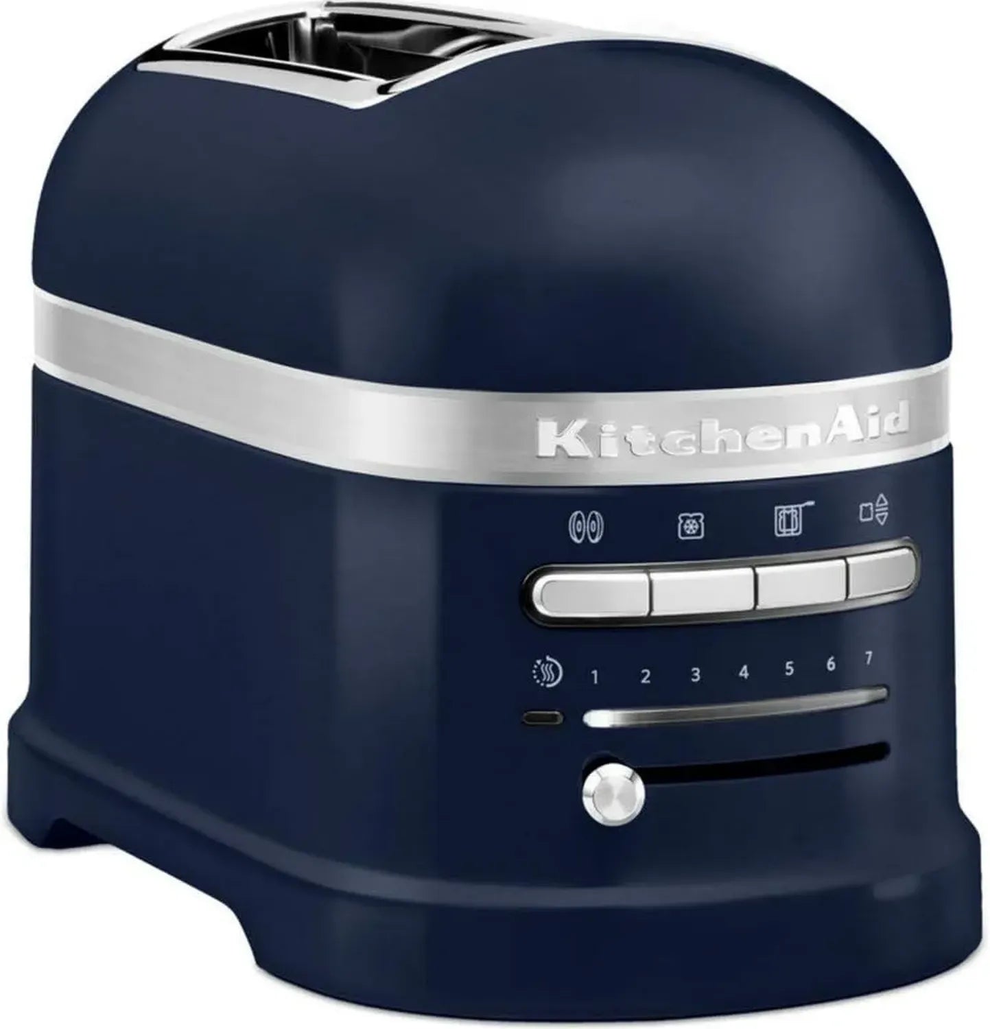 Grille-pain KitchenAid 2 Tranches Artisan avec 7 Niveaux de Brunissage, Décongélation et Design Rétro - Bleu Encre