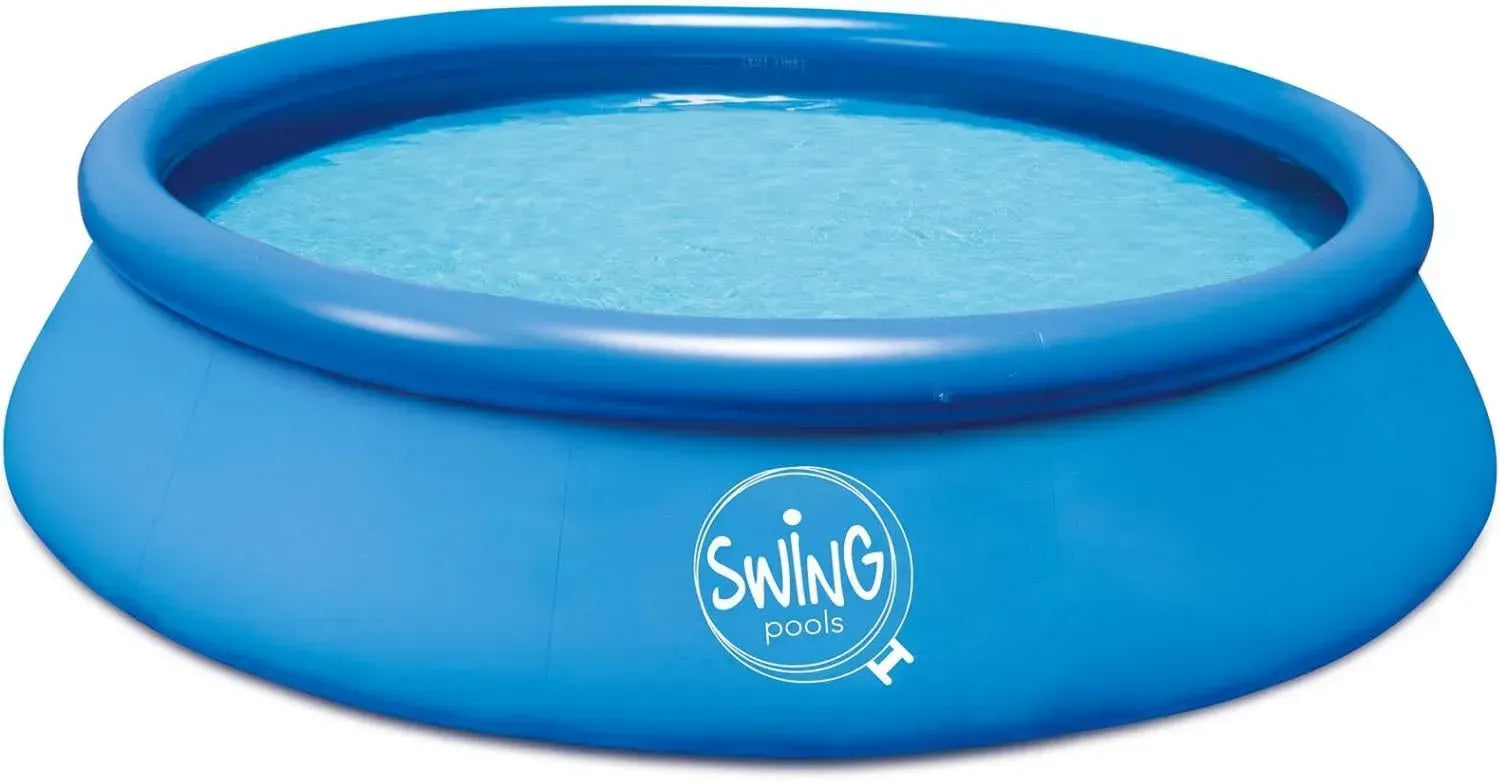 HAF® Piscine Autoportante Bleue 457x122 cm - Installation Rapide, Sans Pompe