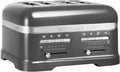Grille-pain 4 tranches KitchenAid Artisan avec décongélation, 7 niveaux de brunissage, gris étain