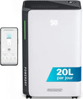 Déshumidificateur Monzana 20L/Jour avec Contrôle WiFi et Purificateur d'Air, Idéal 30m²