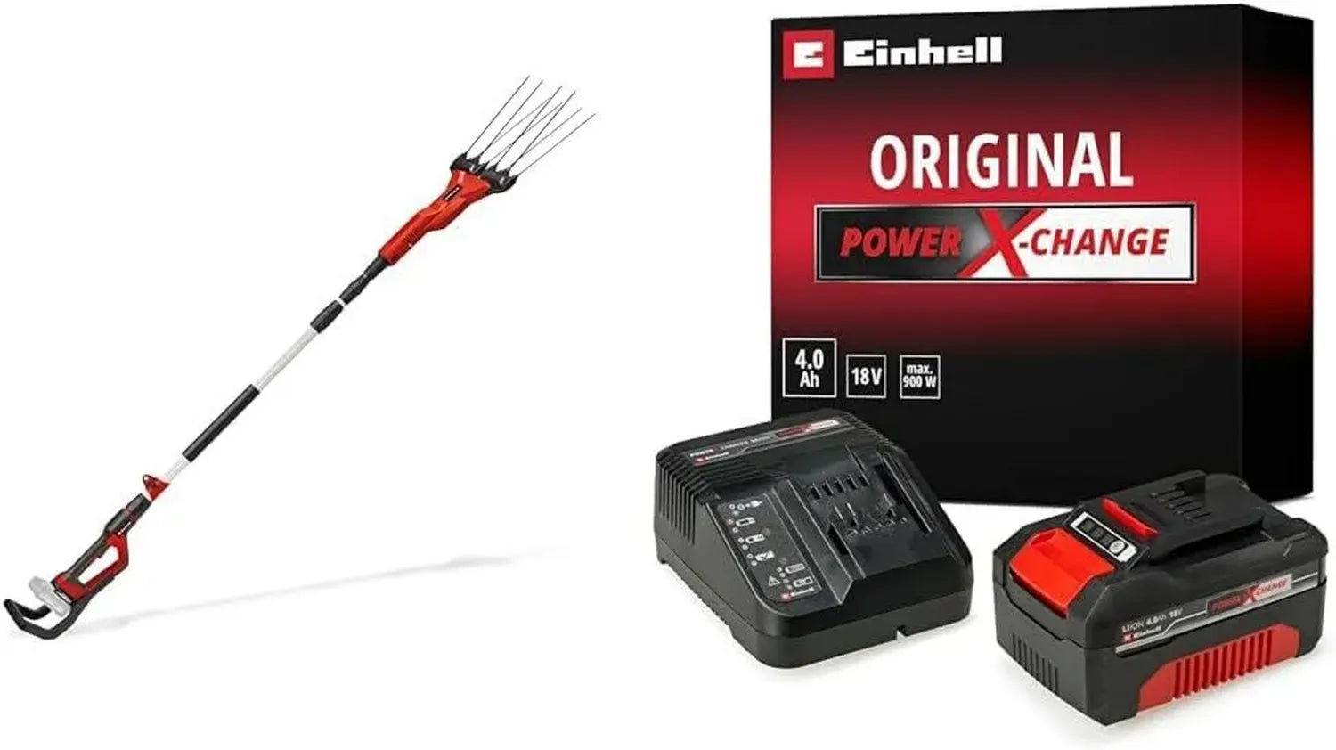 Secoueur de fruits sans fil Einhell GE-FS 18/53 Li-Solo avec batterie 4,0Ah et chargeur