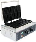 Gaufrier Professionnel en Inox 1550W - Contrôle Température et Temps