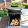 Plancha BBQ Brasero XL - Anneau de Cuisson Ø 81 cm pour Jardin - Luxueux et Moderne