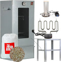 Fumoir Électrique Inox 7002 - Ensemble Complet avec Chauffage et Générateur de Fumée, Thermomètre Intégré