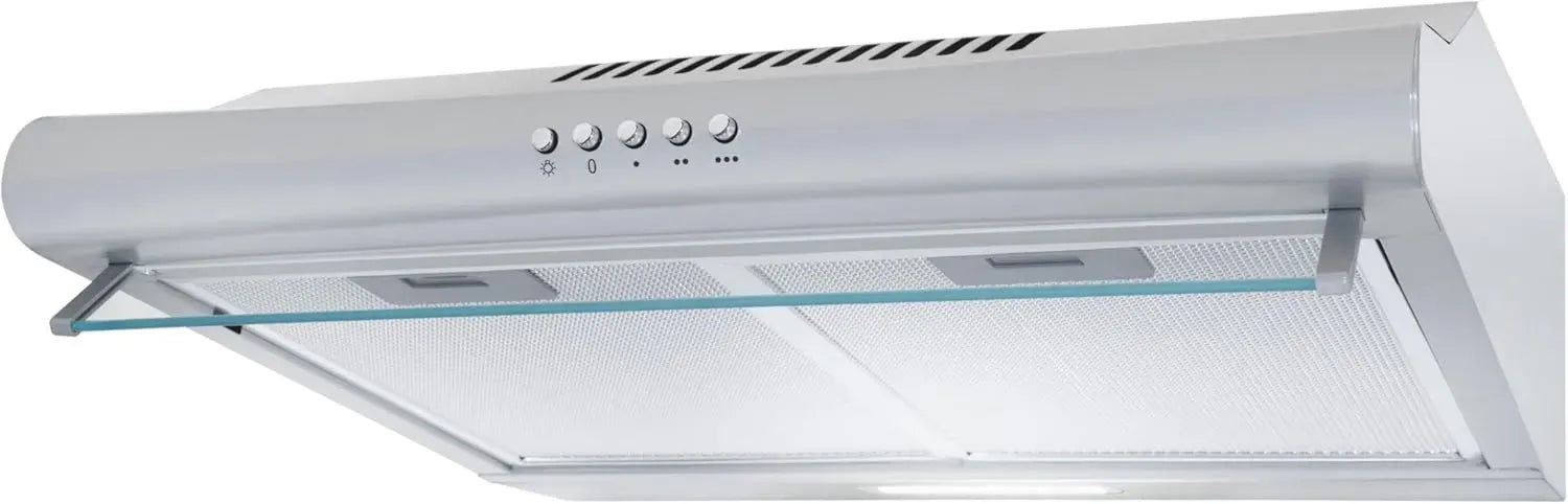 Hotte Aspirante en Acier Inoxydable 50 cm, 3 Vitesses, Filtre Métallique