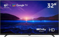 Téléviseur LED Smart HD 32 Pouces avec Google TV, HDR10, Dolby Audio et Commande Vocale