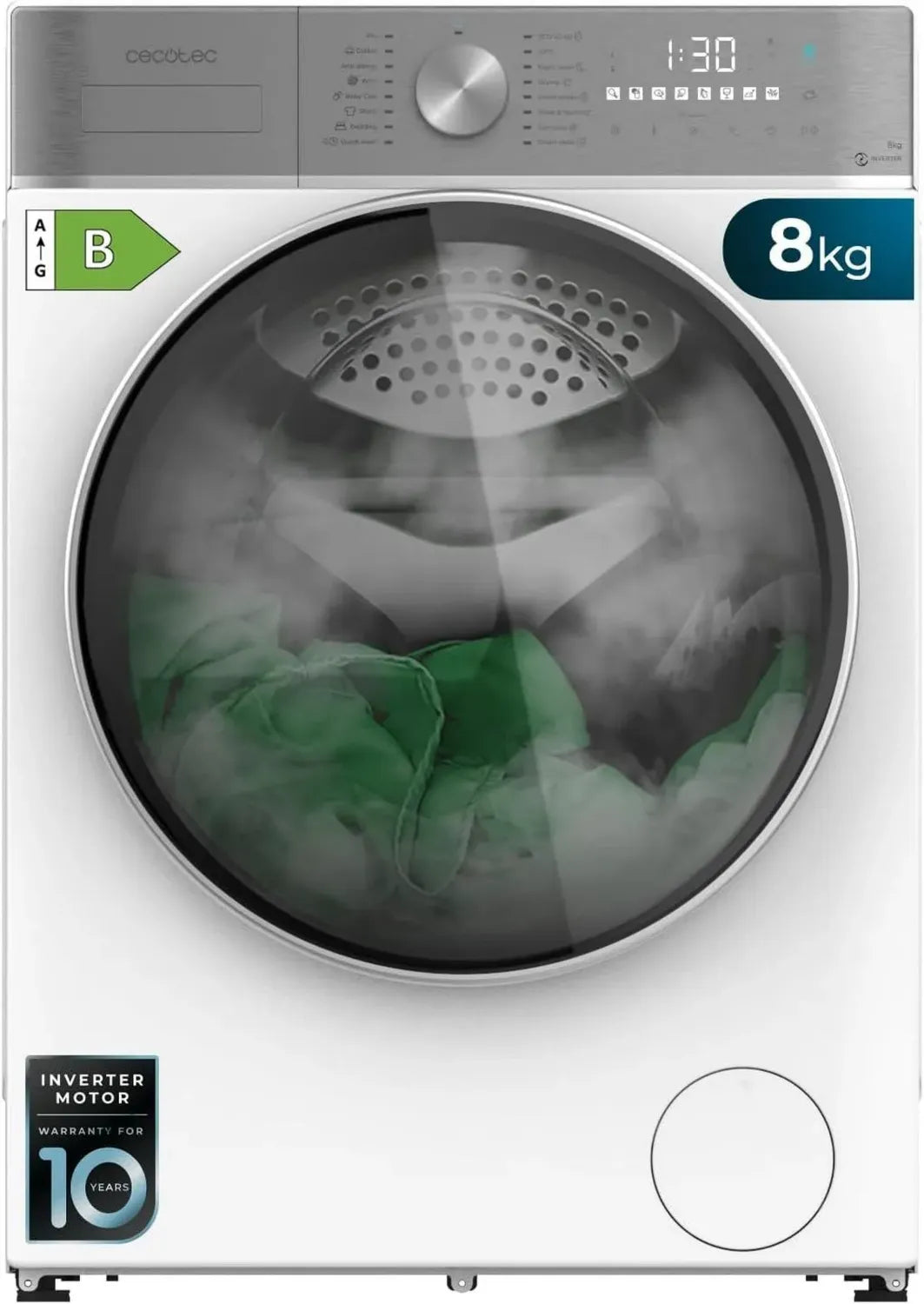 Lave-linge 8/5 kg Cecotec Bolero avec Technologie Inverter et 16 Programmes