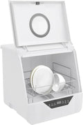 Lave-Vaisselle Compact 800W avec 4 Programmes, Écran Tactile LED, Idéal pour Petits Espaces