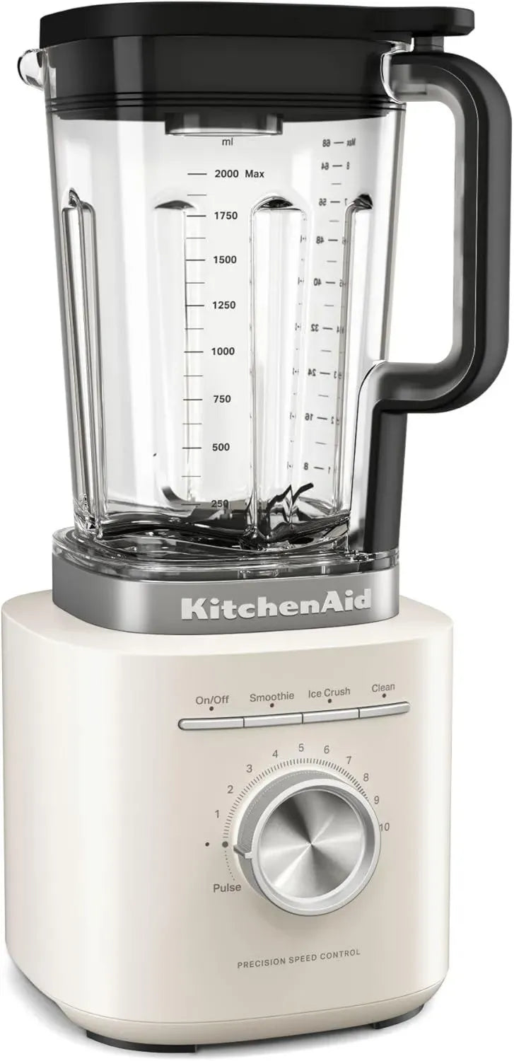 Blender Puissant KitchenAid 2L, 10 Vitesses, Programmes Automatiques, Blanc Porelain