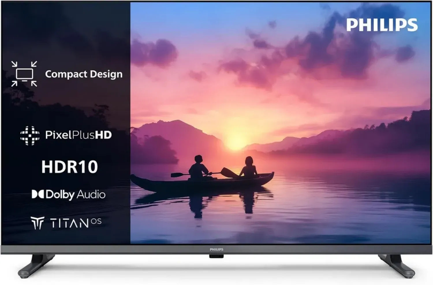 Téléviseur Philips 32 Pouces LED Smart HD - Pixel Plus, Titan OS et Audio Dolby - Contrôle Vocal Alexa et Google