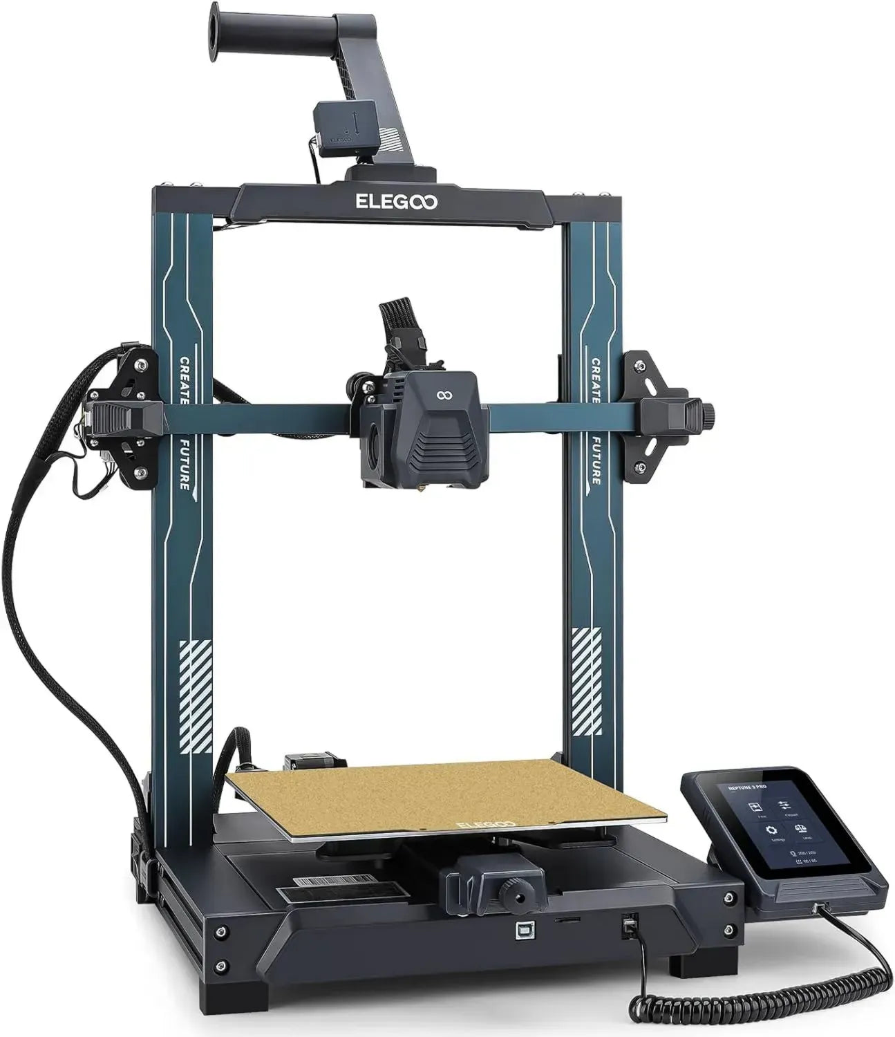 Imprimante 3D FDM Rapide ELEGOO Neptune 4 avec Klipper et Extrudeuse Double