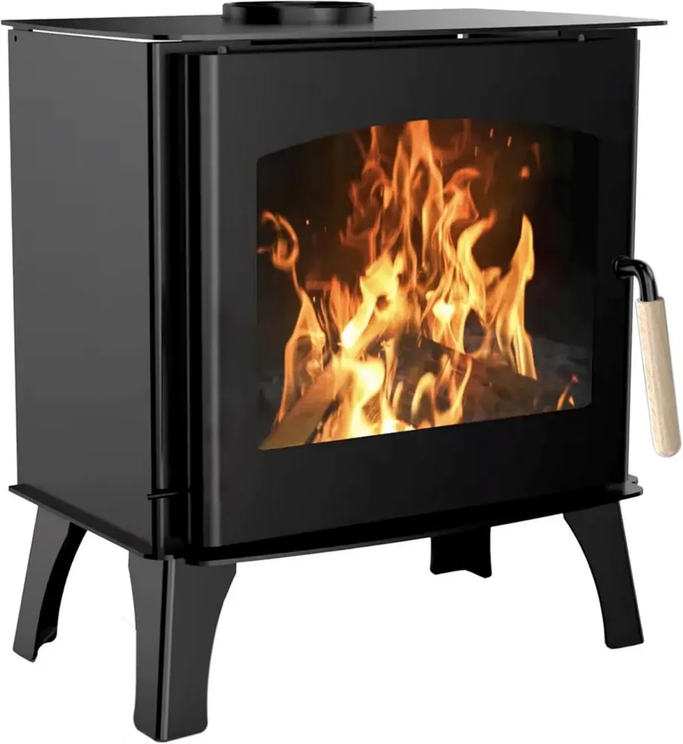 Poêle à Bois Dita 11,8 kW, Compatible Bûches de 52 cm, Sannover