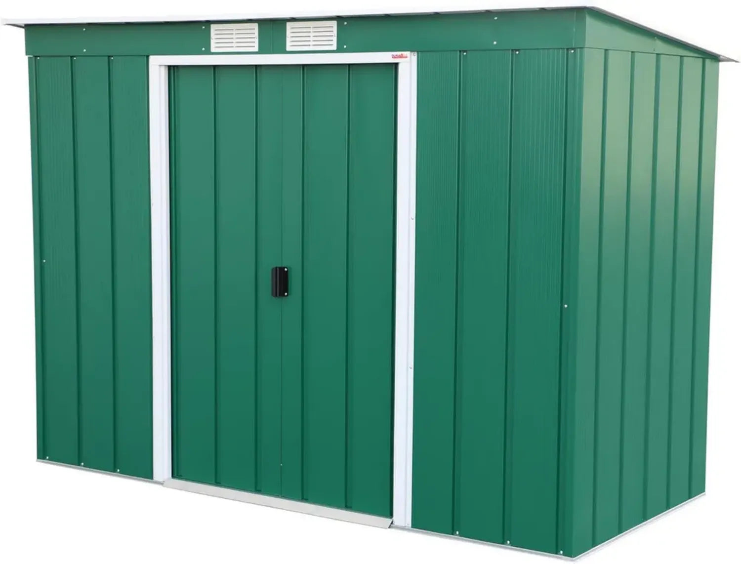 Abri de Jardin en Métal Vert 2.85 m² - Toit Pentu Renforcé, Rangement Outils
