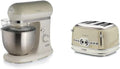 Robot Pâtissier Vintage 5,5L et Grille-Pain 4 Tranches Design Pastel