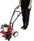 Cultivateur à Essence 52 CC pour Jardinage - 1,9 kW, 6500-7000 tr/min, avec Réservoir et Roues