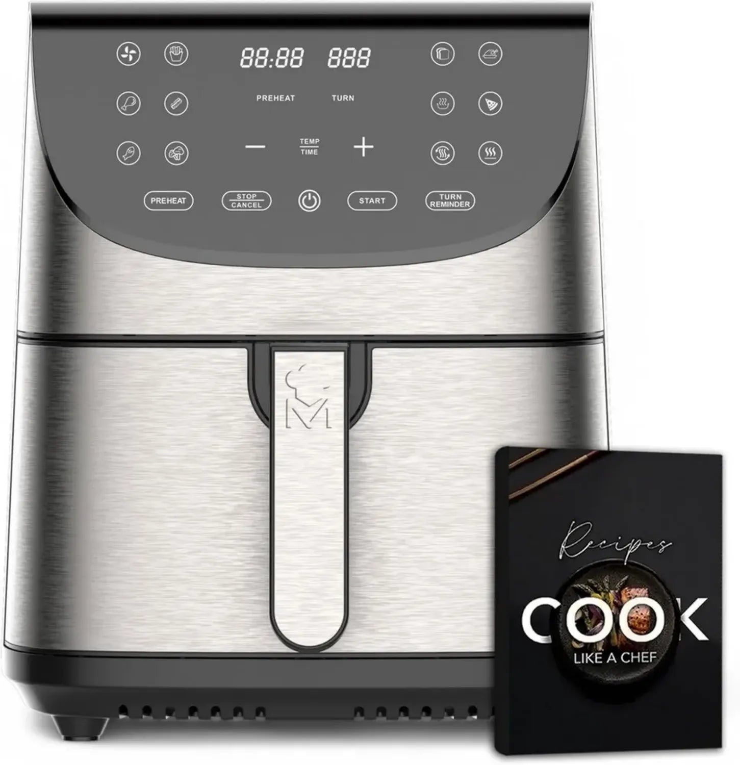 Friteuse à Air Chaud 7L, 1700W avec Écran Tactile et Panier Antiadhésif