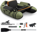 Bateau de Pêche Gonflable avec Accessoires et Capacité de 150 kg